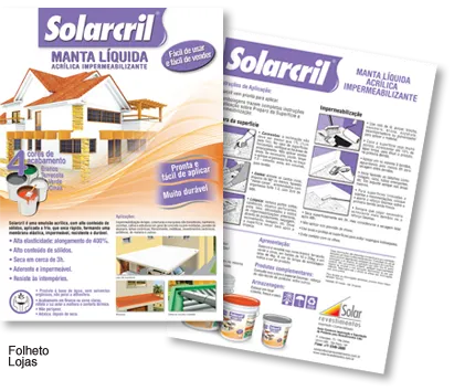 Folheto Solarcril